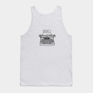 Welty Reading Comes Out, Black, Transparent Background Tank Top